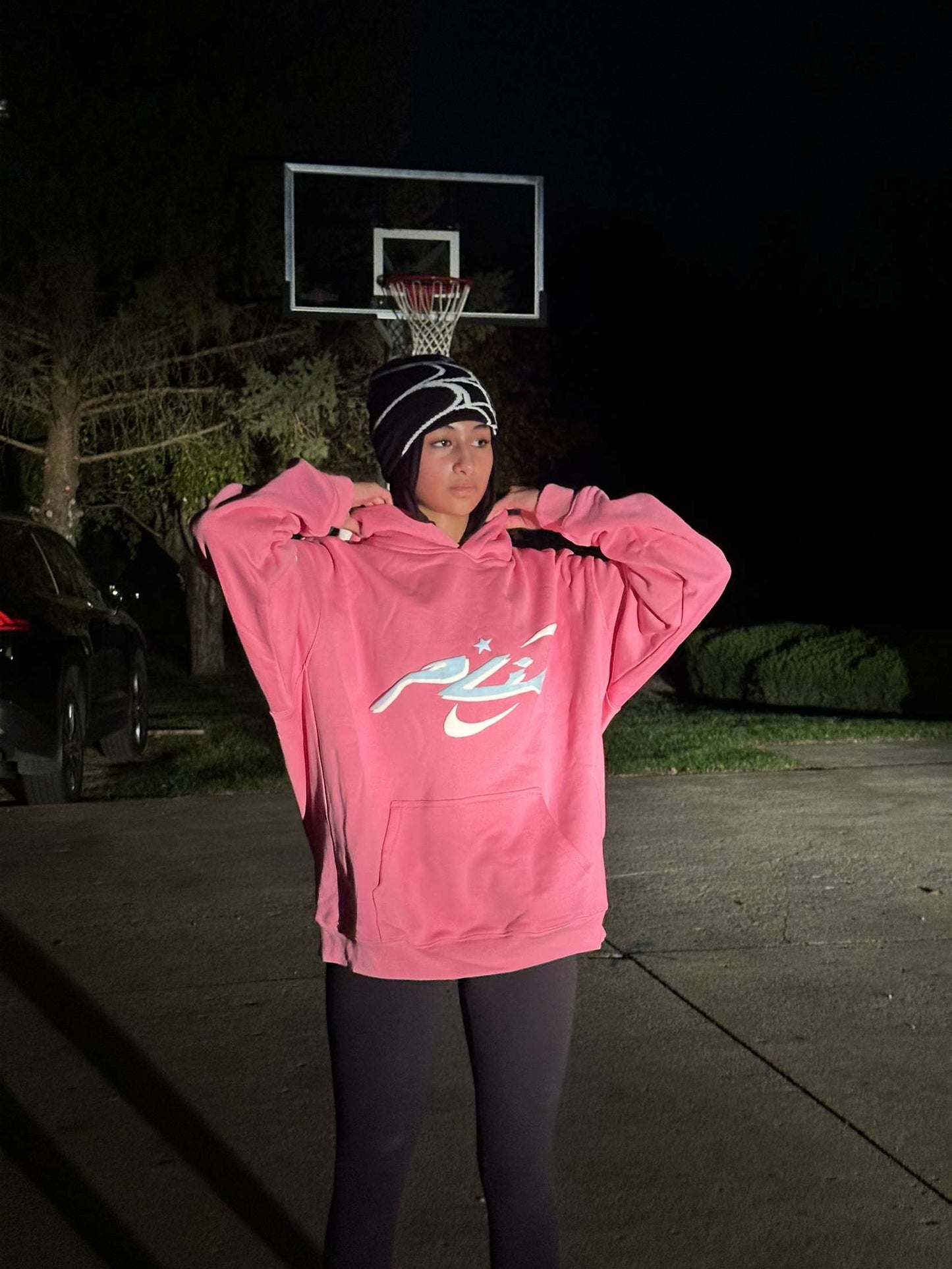 "Manaam" Flamingo Hoodie